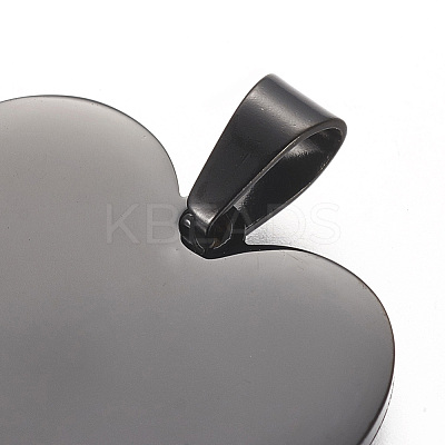 304 Stainless Steel Stamping Blank Tag Pendants STAS-F213-02B-1