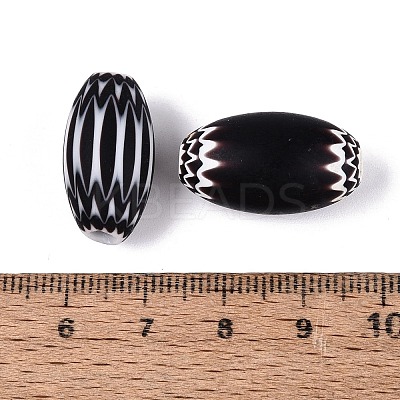 Handmade Millefiori Glass Barrel Beads LA-N002-09B-1