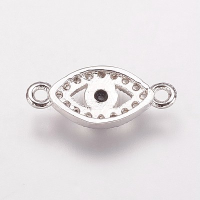 Brass Cubic Zirconia Links KK-P134-61P-1
