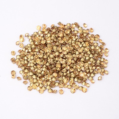 Back Plated Grade A Diamond Glass Pointed Rhinestone RGLA-SS22-013-1