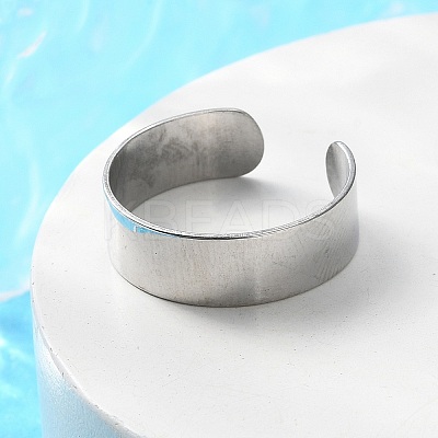 Non-Tarnish 304 Stainless Steel Cuff Rings LS-X-STAS-T045-22A-P-1