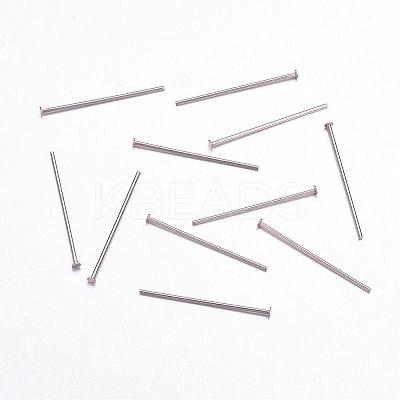 Tarnish Resistant 304 Stainless Steel Flat Head Pins STAS-F117-58P-1.8x25-1