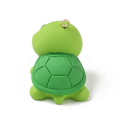 Tortoise Opaque Resin Pendants RESI-Z035-01P-01-1