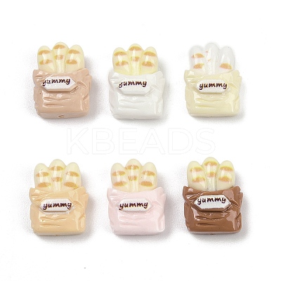 Opaque Resin Cabochons RESI-K043-07B-1