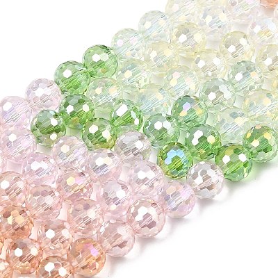 Electroplate Glass Beads Strands LS-EGLA-D300-06-8mm-17-1