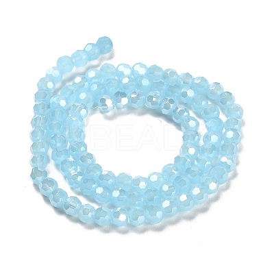 Imitation Jade Glass Beads Stands EGLA-A035-J4mm-B04-1