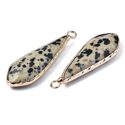 Natural Dalmatian Jasper Pendants G-S359-319C-1