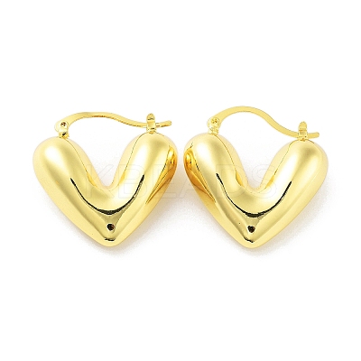 Real 18K Gold Plated Brass Hoop Earrings X-KK-R150-01C-1