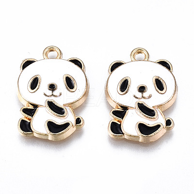 Eco-Friendly Alloy Enamel Pendants ENAM-Q437-011-NR-1