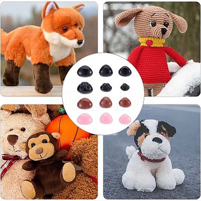 12 Styles Plastic Dog Safety Craft Noses FIND-GF0004-64-1