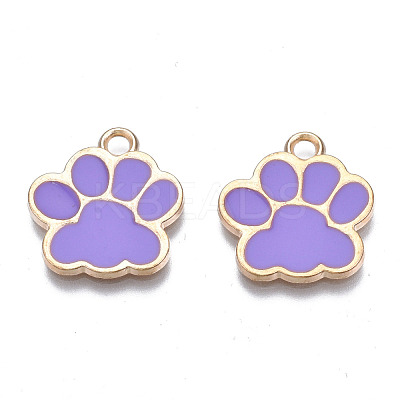 Alloy Enamel Pendants ENAM-T016-22LG-D-RS-1
