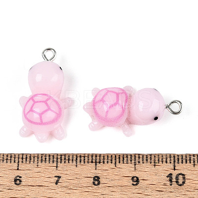 Opaque Resin Pendants RESI-WH0021-71A-1