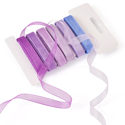 30 Yards 6 Colors Polyester Ribbon OCOR-TAC0028-06D-1