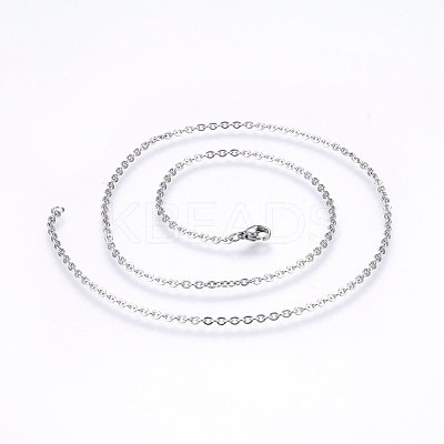 Non-Tarnish 304 Stainless Steel Cable Chains Necklaces NJEW-F226-04P-01-1
