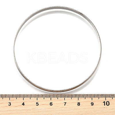 304 Stainless Steel Plain Bangles for Women BJEW-V004-02A-P-1