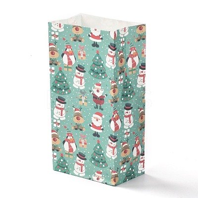 Christmas Theme Rectangle Paper Bags CARB-G006-01G-1