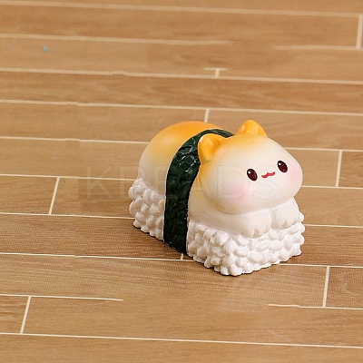 Cartoon Resin Animal Sushi Mini Model PW-WGD9310-03-1