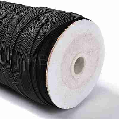 (Defective Closeout Sale: Spool was Yellowing) Flat Braided Elastic Rope Cord EC-XCP0001-27B-1