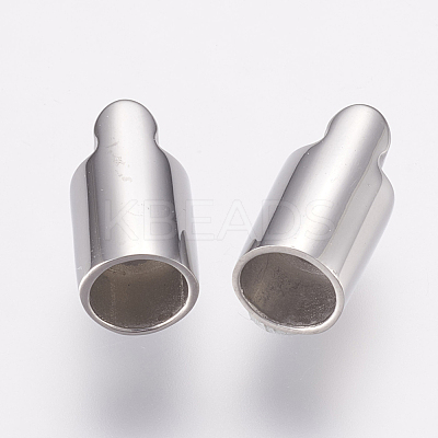 Tarnish Resistant 304 Stainless Steel Magnetic Clasps with Glue-in Ends STAS-E138-02P-1