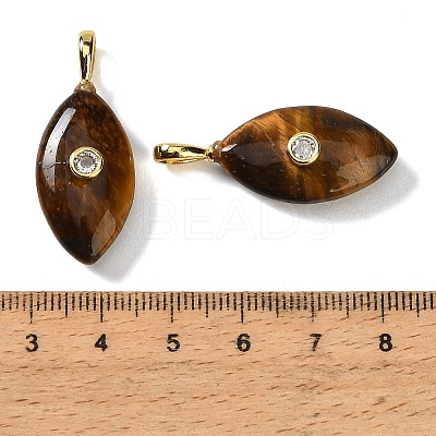 Natural Tiger Eye Pendants GG-CBA1AE1-02G-03-1