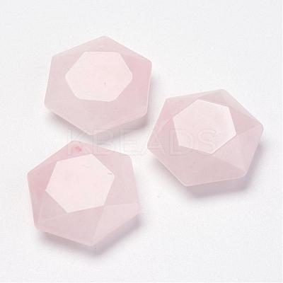 Natural Rose Quartz Pendants G-P264-08-1