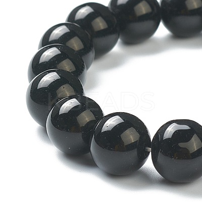 Round Glass Beads Stretch Bracelets for Teen Girl Women BJEW-A117-E-21-1