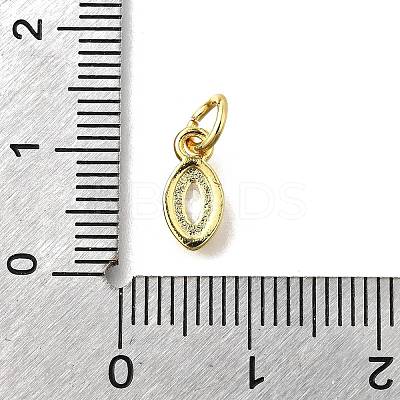 Brass Micro Pave Cubic Zirconia Pendants KK-Z102-06G-01-1