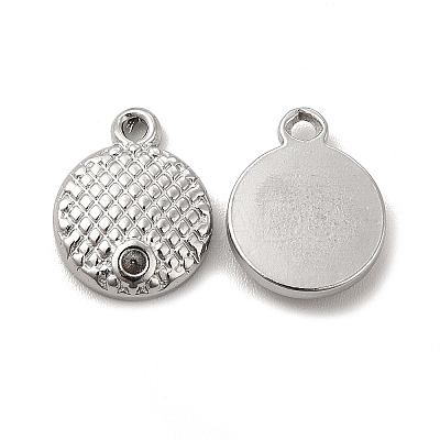 Non-Tarnish 304 Stainless Steel Pendant Rhinestone Settings STAS-F290-09P-1