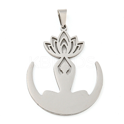Non-Tarnish 304 Stainless Steel Pendants STAS-Z076-12P-1