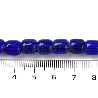 Handmade Lampwork Chevron Beads Strands LAMP-K041-01B-21-1