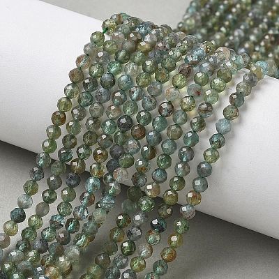 Natural Green Apatite Beads Strands G-L651-C08-4mm-1