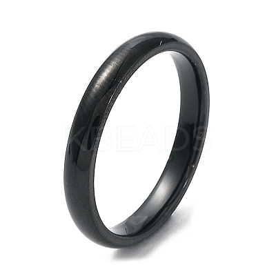 Ion Plating(IP) 304 Stainless Steel Flat Plain Band Rings STAS-I160-D-21mm-B-1