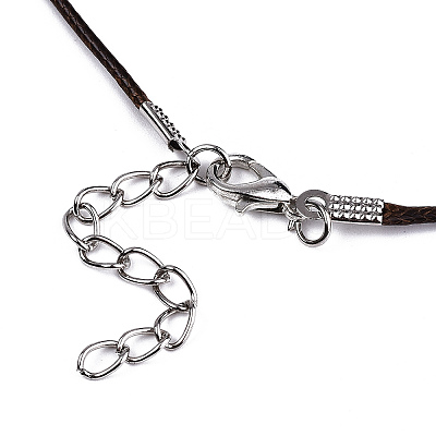 Waxed Cotton Cord Necklace Making LS-MAK-S034-005-1