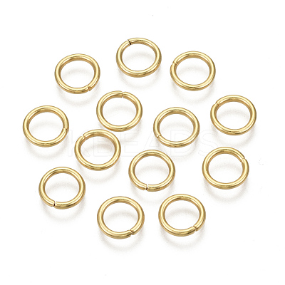 304 Stainless Steel Open Jump Rings X-STAS-R060-8x1.2-1
