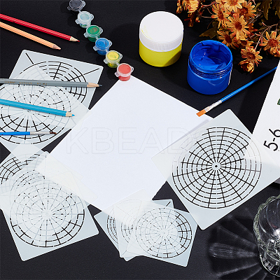 Mandala Style PET Plastic Hollow Out Drawing Painting Stencils Templates DIY-WH20009-11-1