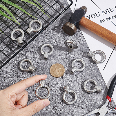 10Pcs 304 Stainless Steel Lifting Eye Nuts FIND-UN0001-75A-1