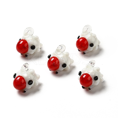 Handmade Lampwork Pendants LAMP-G156-19B-1