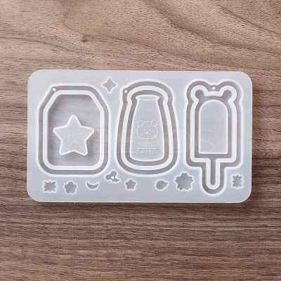 DIY Bottle & Ice-lolly Shaped Pendant Food-grade Silicone Molds SIMO-D001-04-1