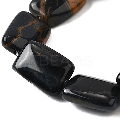 Dyed Natural Blue Tiger Eye Beads Strands G-S386-A07-1