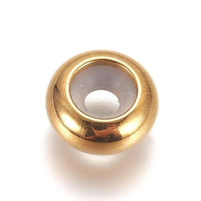 PVD Vacuum Plating 304 Stainless Steel Beads STAS-L222-41B-G-1