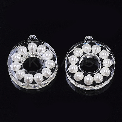 Transparent Acrylic Pendants TACR-R146-013-1