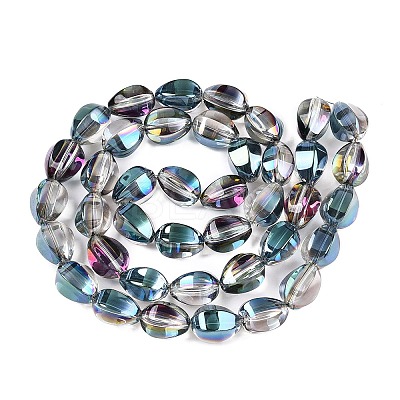 Electroplate Glass Beads Strands EGLA-T028-01M-1