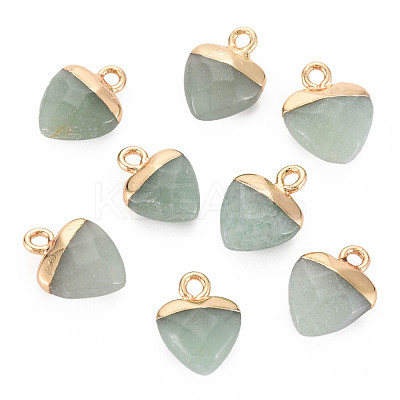 Natural Green Aventurine Charms G-N326-121-08-1