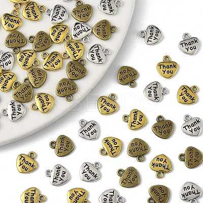60Pcs 3 Colors Tibetan Style Alloy Charms FIND-FS0004-52-1