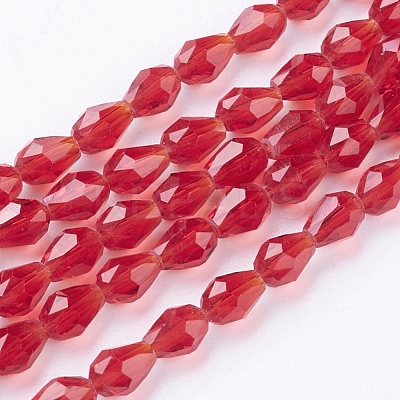 Glass Beads Strands X-GLAA-R024-6x4mm-14-1