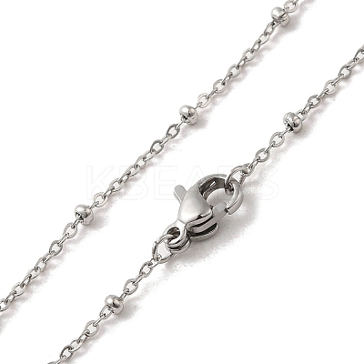 Non-Tarnish 304 Stainless Steel Satellite Chain Necklaces NJEW-I248-13P-1
