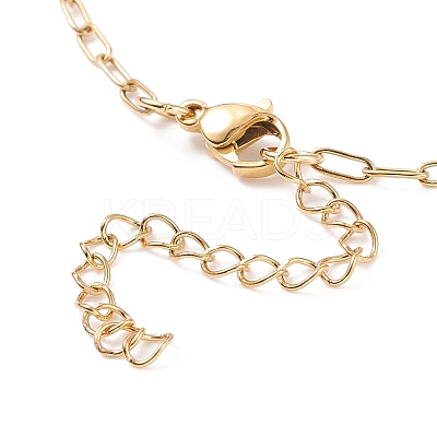 304 Stainless Steel Paperclip Chains Bracelet for Women X-BJEW-JB08325-1