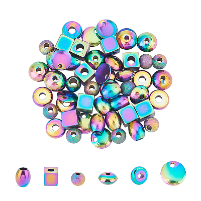 PVD Vacuum Plating 304 Stainless Steel Spacer Beads STAS-UN0019-75M-1