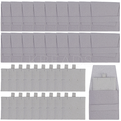 20Pcs Microfiber Jewelry Envelope Pouches ABAG-SP0001-47D-1