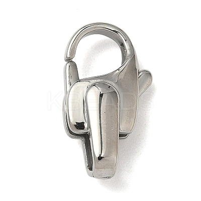 304 Stainless Steel Lobster Claw Clasps STAS-K252-12B-P-1